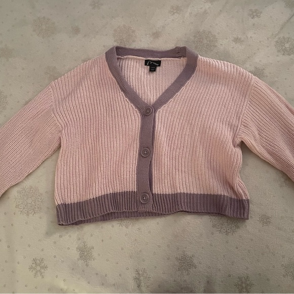 Target pink and purple cardigan. Size: 10-12 - Picture 1 of 1